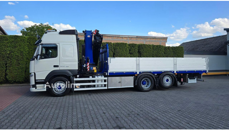 Volvo FM 500 - Flatbed+crane 6x2 - Φορτηγό με ανοιχτή καρότσα, Φορτηγό με γερανό: φωτογραφία 3 Volvo FM 500 - Flatbed+crane 6x2 - Φορτηγό με ανοιχτή καρότσα, Φορτηγό με γερανό: φωτογραφία 3