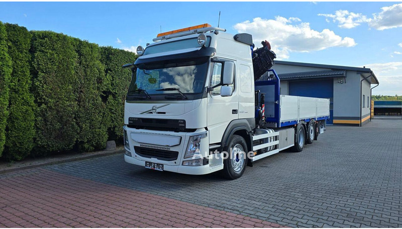 Volvo FM 500 - Flatbed+crane 6x2 - Φορτηγό με ανοιχτή καρότσα, Φορτηγό με γερανό: φωτογραφία 1 Volvo FM 500 - Flatbed+crane 6x2 - Φορτηγό με ανοιχτή καρότσα, Φορτηγό με γερανό: φωτογραφία 1