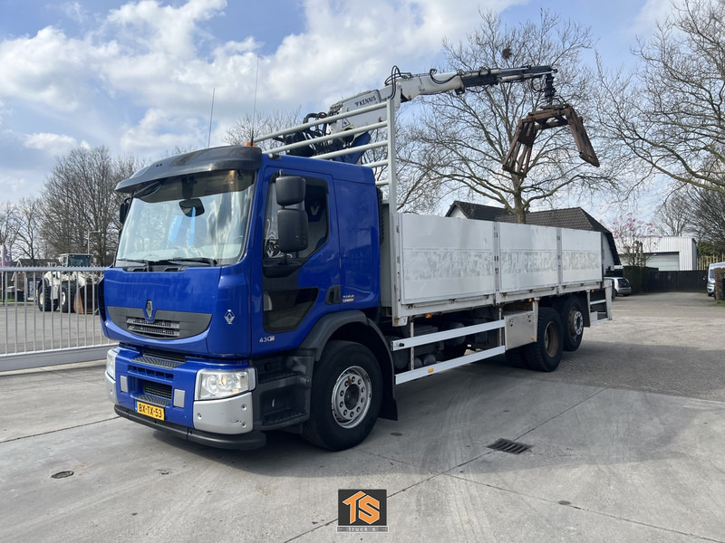 Renault PREMIUM LANDER 430.26 6X2 EL 2M ROLLKRAN - Kennis R16/7 - NL TOP TRUCK - Φορτηγό με ανοιχτή καρότσα, Φορτηγό με γερανό: φωτογραφία 1 Renault PREMIUM LANDER 430.26 6X2 EL 2M ROLLKRAN - Kennis R16/7 - NL TOP TRUCK - Φορτηγό με ανοιχτή καρότσα, Φορτηγό με γερανό: φωτογραφία 1