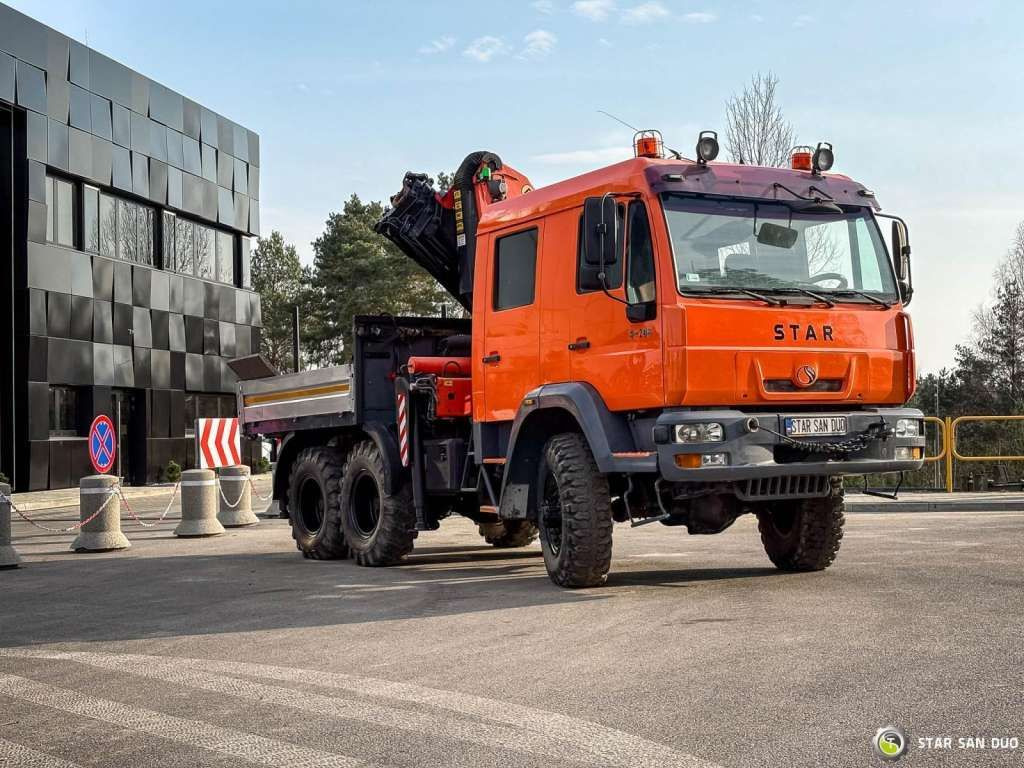 MAN STAR 266 MAN 6x6 PALFINGER PK 18001 Crane Kran - Φορτηγό με γερανό: φωτογραφία 3 MAN STAR 266 MAN 6x6 PALFINGER PK 18001 Crane Kran - Φορτηγό με γερανό: φωτογραφία 3