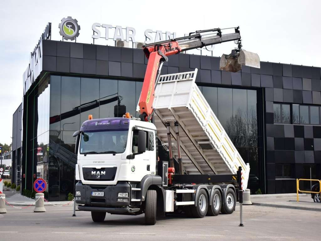 MAN TGS 35.400 8X4 PALFINGER PK 33002 CRANE KIPPER - Φορτηγό με γερανό, Φορτηγό ανατρεπόμενο: φωτογραφία 1 MAN TGS 35.400 8X4 PALFINGER PK 33002 CRANE KIPPER - Φορτηγό με γερανό, Φορτηγό ανατρεπόμενο: φωτογραφία 1