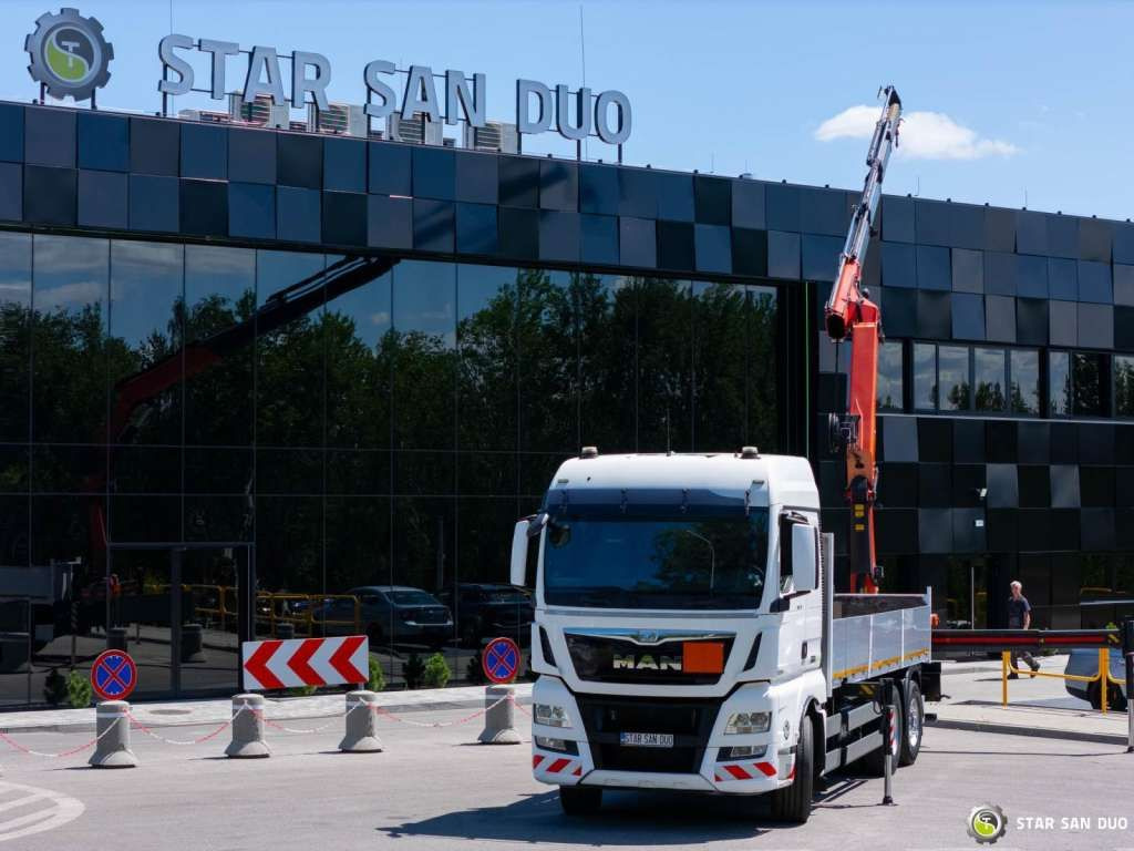 MAN TGX 26.480 6x2 PALFINGER PK 33002 EH Crane Winc - Φορτηγό με γερανό: φωτογραφία 1 MAN TGX 26.480 6x2 PALFINGER PK 33002 EH Crane Winc - Φορτηγό με γερανό: φωτογραφία 1