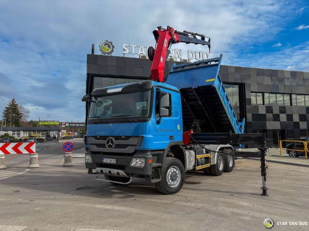 Mercedes-Benz ACTROS 3341 6x6 HMF 4220 K4 CRANE KIPPER - Φορτηγό ανατρεπόμενο: φωτογραφία 5 Mercedes-Benz ACTROS 3341 6x6 HMF 4220 K4 CRANE KIPPER - Φορτηγό ανατρεπόμενο: φωτογραφία 5