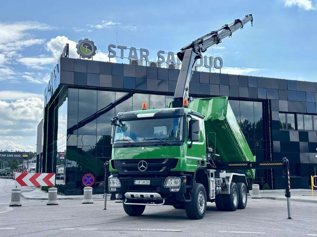 Mercedes-Benz ACTROS 3346 6x6 HIAB 244EP-4 Crane Kipper - Φορτηγό ανατρεπόμενο: φωτογραφία 1 Mercedes-Benz ACTROS 3346 6x6 HIAB 244EP-4 Crane Kipper - Φορτηγό ανατρεπόμενο: φωτογραφία 1
