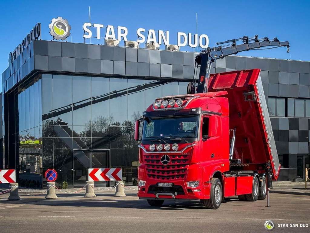 Mercedes-Benz AROCS 3358L 6x4 HIAB 192X-HIPRO E-6 Crane Kippe - Φορτηγό με γερανό: φωτογραφία 1 Mercedes-Benz AROCS 3358L 6x4 HIAB 192X-HIPRO E-6 Crane Kippe - Φορτηγό με γερανό: φωτογραφία 1