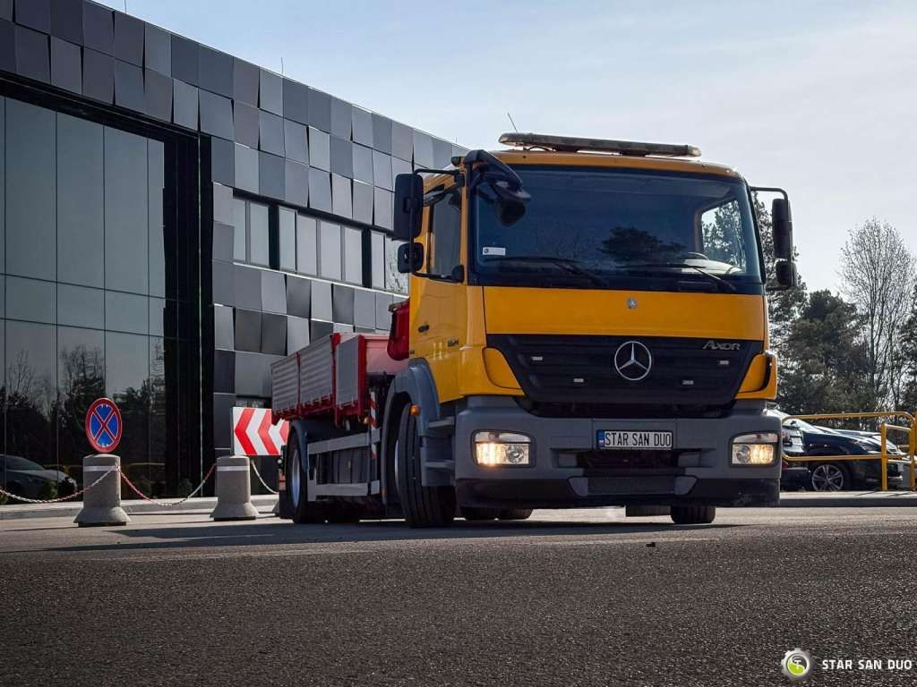 Φορτηγό με γερανό, Φορτηγό ανατρεπόμενο Mercedes-Benz  AXOR 1824 4x2 HMF 975 HDS Crane  Rotator Kipper Mercedes-Benz AXOR 1824 4x2 HMF 975 HDS Crane  Rotator Kipper: φωτογραφία 12