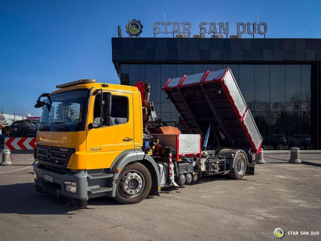 Φορτηγό με γερανό, Φορτηγό ανατρεπόμενο Mercedes-Benz  AXOR 1824 4x2 HMF 975 HDS Crane  Rotator Kipper Mercedes-Benz AXOR 1824 4x2 HMF 975 HDS Crane  Rotator Kipper: φωτογραφία 9