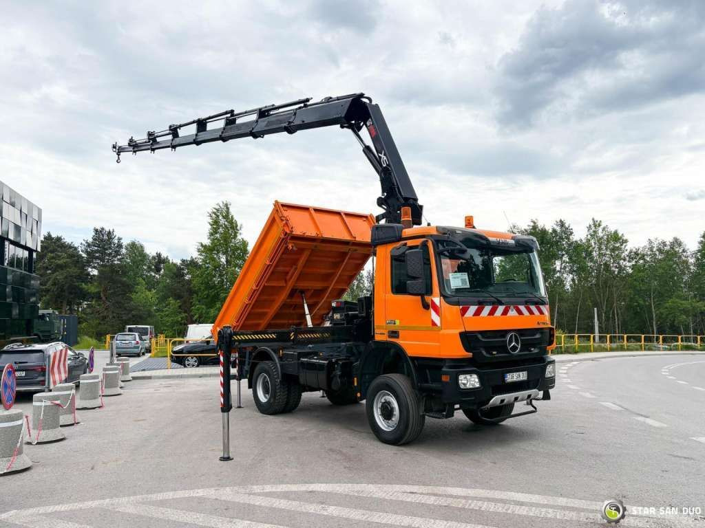 Φορτηγό ανατρεπόμενο Mercedes-Benz Actros 1841 AK 4x4 Hiab 288E-7 Crane Kipper: φωτογραφία 6 Φορτηγό ανατρεπόμενο Mercedes-Benz Actros 1841 AK 4x4 Hiab 288E-7 Crane Kipper: φωτογραφία 6