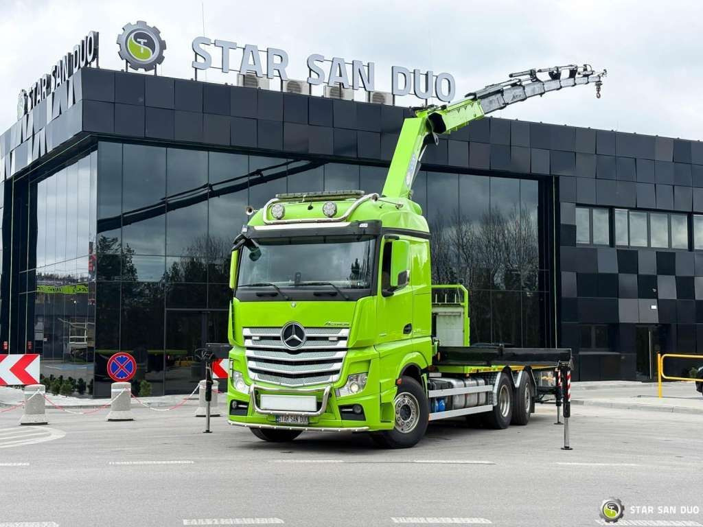 Mercedes-Benz Actros 6x2 HMF 3220 K7 Crane Mercedes-Benz Actros 6x2 HMF 3220 K7 Crane - Φορτηγό με γερανό, Φορτηγό με ανοιχτή καρότσα: φωτογραφία 1 Mercedes-Benz Actros 6x2 HMF 3220 K7 Crane Mercedes-Benz Actros 6x2 HMF 3220 K7 Crane - Φορτηγό με γερανό, Φορτηγό με ανοιχτή καρότσα: φωτογραφία 1