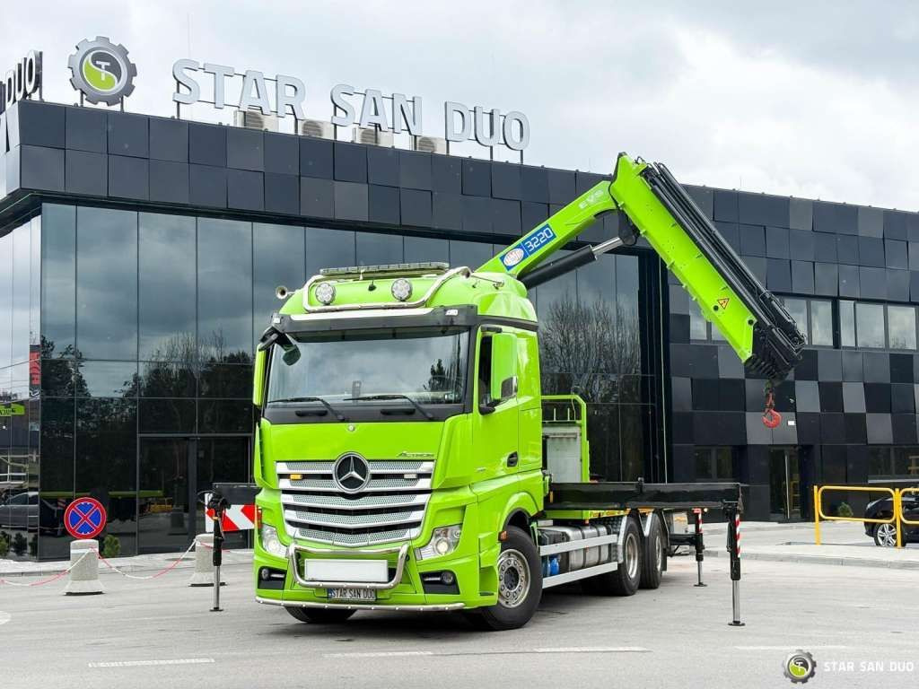 Mercedes-Benz Actros 6x2 HMF 3220 K7 Crane Mercedes-Benz Actros 6x2 HMF 3220 K7 Crane - Φορτηγό με γερανό, Φορτηγό με ανοιχτή καρότσα: φωτογραφία 5 Mercedes-Benz Actros 6x2 HMF 3220 K7 Crane Mercedes-Benz Actros 6x2 HMF 3220 K7 Crane - Φορτηγό με γερανό, Φορτηγό με ανοιχτή καρότσα: φωτογραφία 5