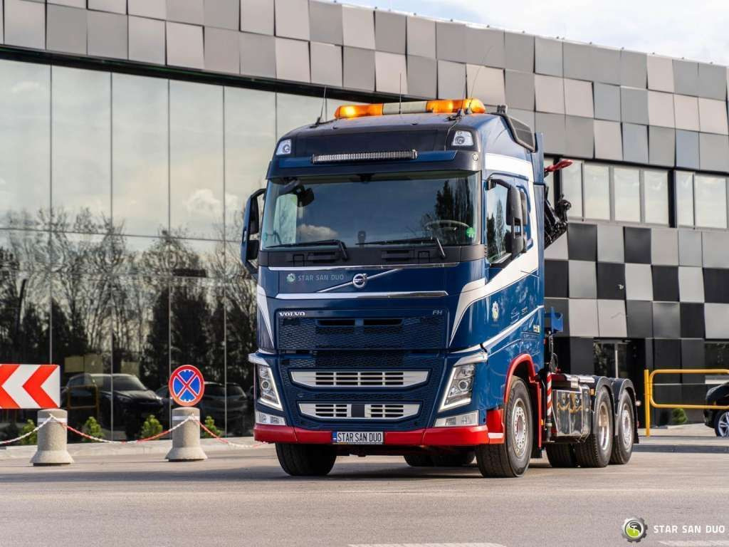 Volvo FH 500 6x2 HMF 3220-K5 HDS Crane Euro 6 - Φορτηγό με γερανό, Τράκτορας: φωτογραφία 5 Volvo FH 500 6x2 HMF 3220-K5 HDS Crane Euro 6 - Φορτηγό με γερανό, Τράκτορας: φωτογραφία 5