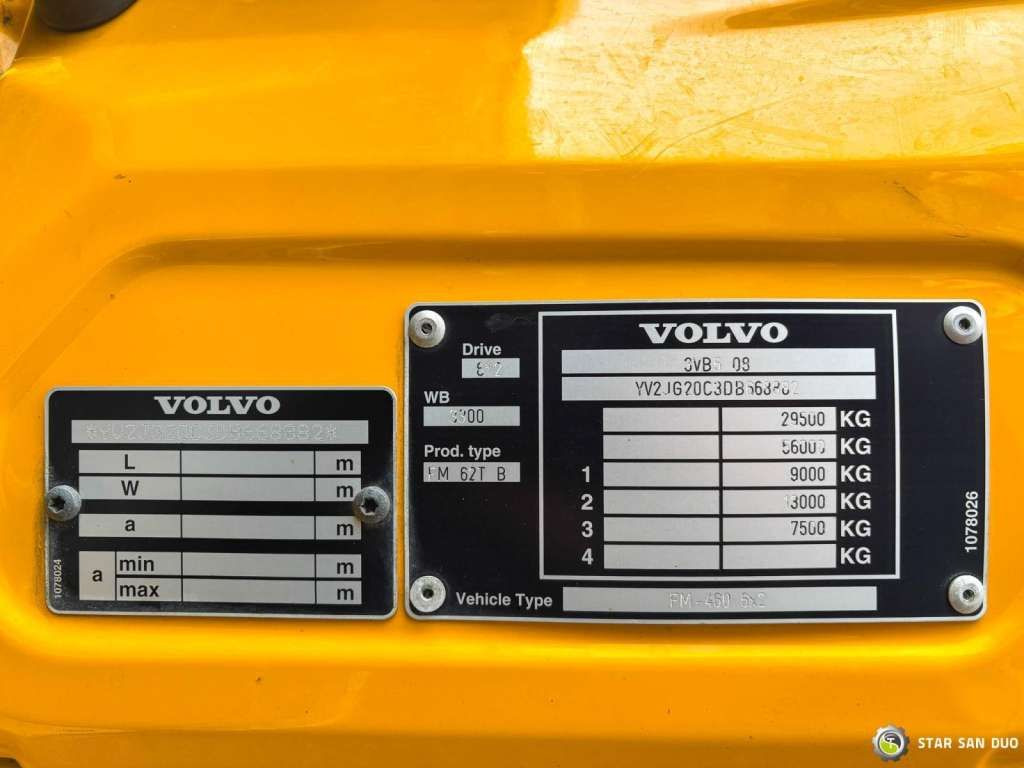 Φορτηγό με γερανό Volvo  FM 460 6x4x4 HMF 3220 Crane HDS: φωτογραφία 21