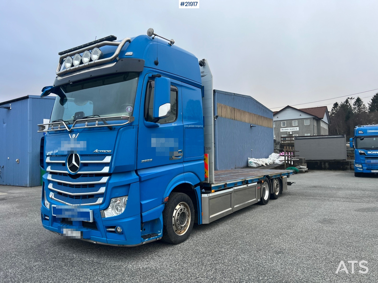 Mercedes-Benz Actros 6x2 planbil m/ 2012 konar 2 akslet plankjerre - Φορτηγό με ανοιχτή καρότσα: φωτογραφία 2 Mercedes-Benz Actros 6x2 planbil m/ 2012 konar 2 akslet plankjerre - Φορτηγό με ανοιχτή καρότσα: φωτογραφία 2