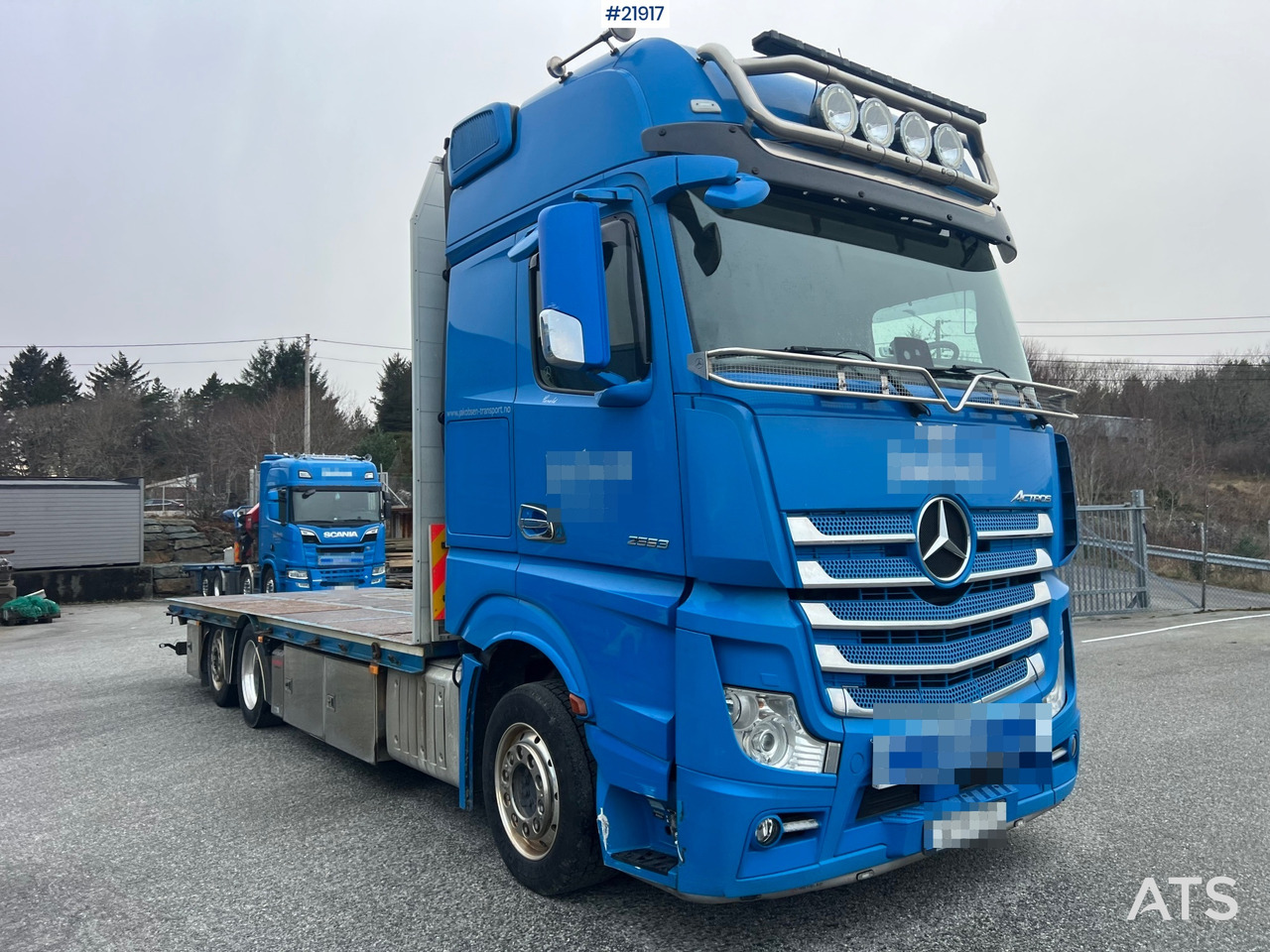 Mercedes-Benz Actros 6x2 planbil m/ 2012 konar 2 akslet plankjerre - Φορτηγό με ανοιχτή καρότσα: φωτογραφία 4 Mercedes-Benz Actros 6x2 planbil m/ 2012 konar 2 akslet plankjerre - Φορτηγό με ανοιχτή καρότσα: φωτογραφία 4