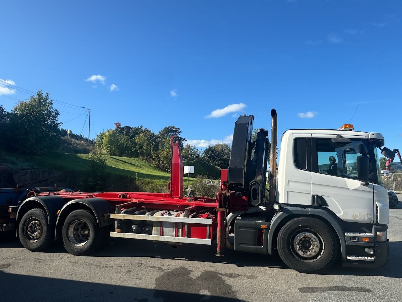 Scania P340 Krok/kranbil 23 t/m Palfinger kran - Φορτηγό με γερανό: φωτογραφία 4 Scania P340 Krok/kranbil 23 t/m Palfinger kran - Φορτηγό με γερανό: φωτογραφία 4