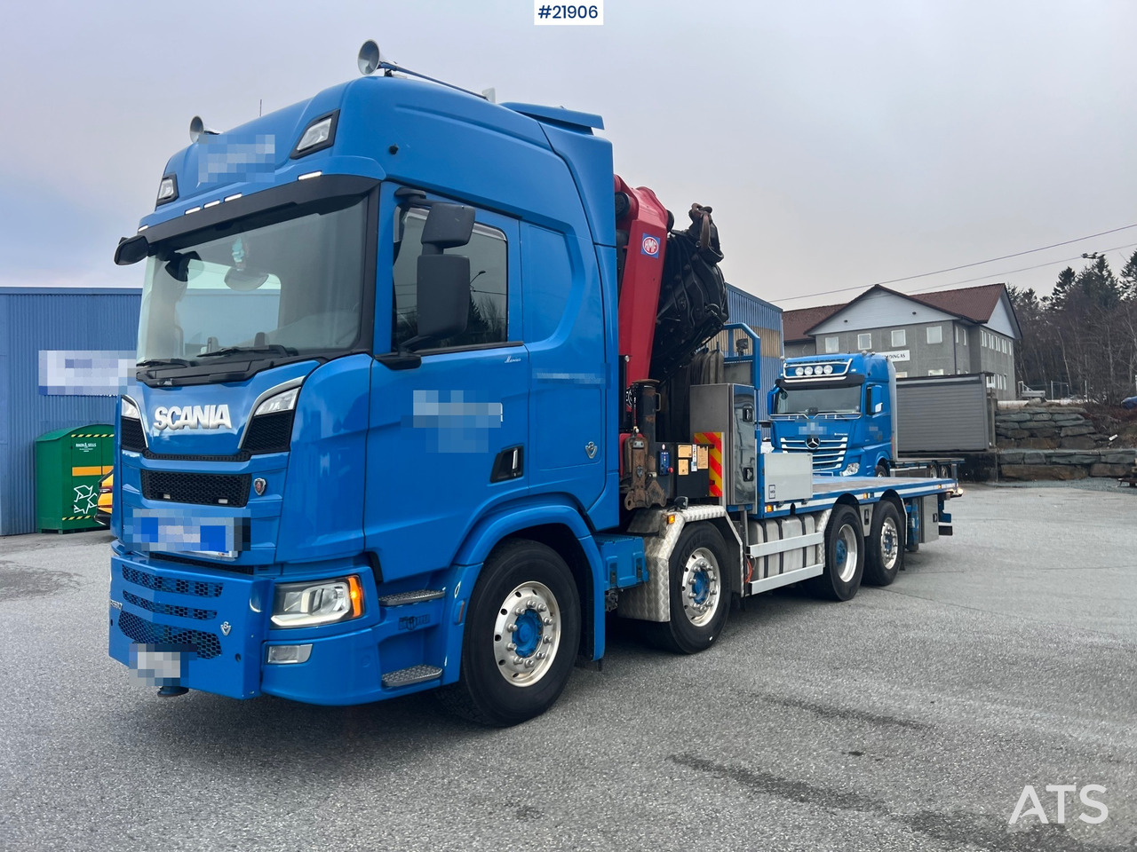 Scania R580 8x2 kranbil m/ 95t/m hmf kran, jibb , vinsj og konar planslep - Φορτηγό με γερανό: φωτογραφία 2 Scania R580 8x2 kranbil m/ 95t/m hmf kran, jibb , vinsj og konar planslep - Φορτηγό με γερανό: φωτογραφία 2