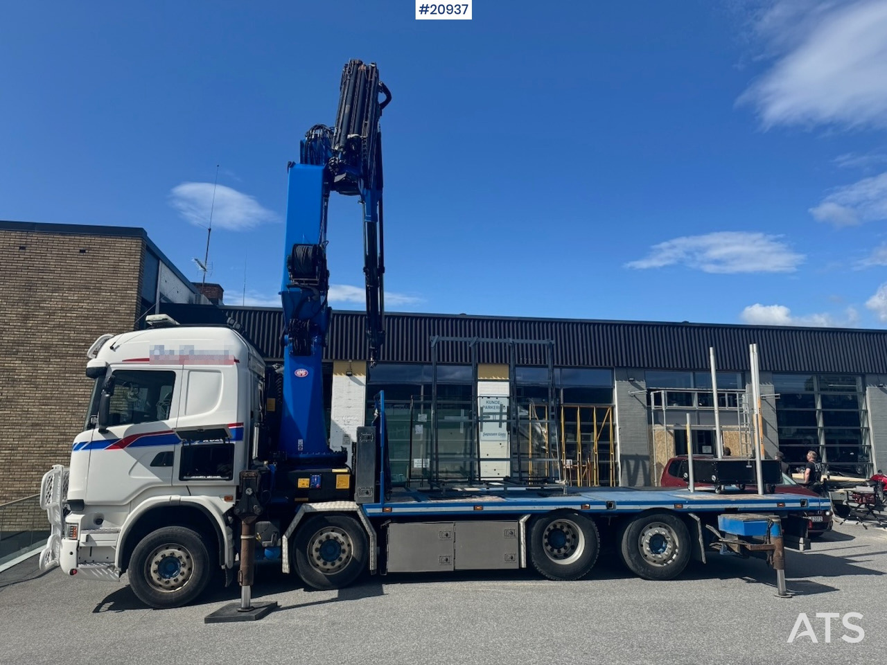 Scania R620 - Φορτηγό με ανοιχτή καρότσα, Φορτηγό με γερανό: φωτογραφία 2 Scania R620 - Φορτηγό με ανοιχτή καρότσα, Φορτηγό με γερανό: φωτογραφία 2