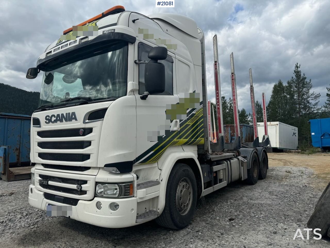 Scania R730 - Φορτηγό ξυλείας: φωτογραφία 1 Scania R730 - Φορτηγό ξυλείας: φωτογραφία 1