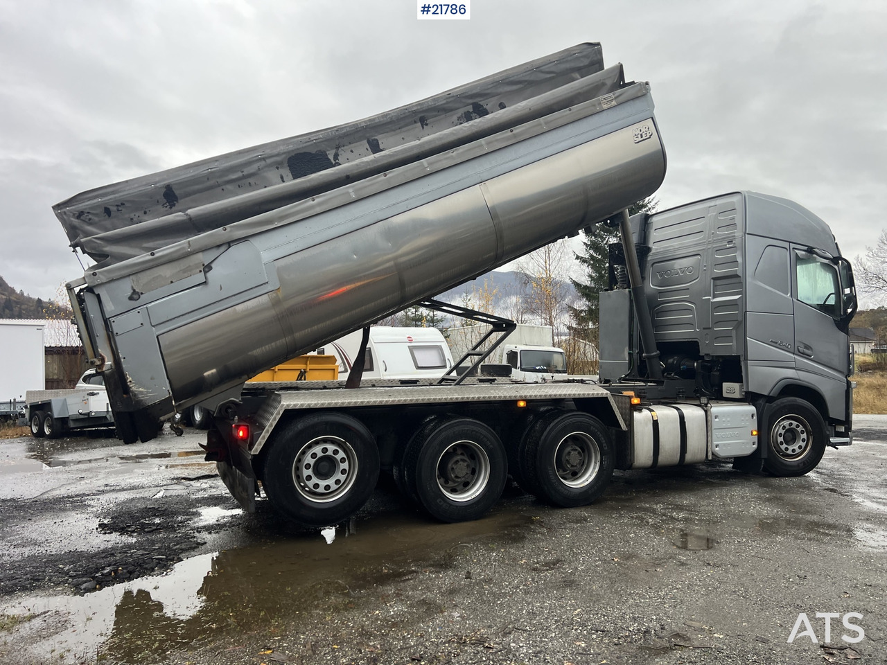 Φορτηγό ανατρεπόμενο Volvo FH540 8x4 asfaltbil m/ mtdk k218 2 akslet asfalthenger: φωτογραφία 6 Φορτηγό ανατρεπόμενο Volvo FH540 8x4 asfaltbil m/ mtdk k218 2 akslet asfalthenger: φωτογραφία 6