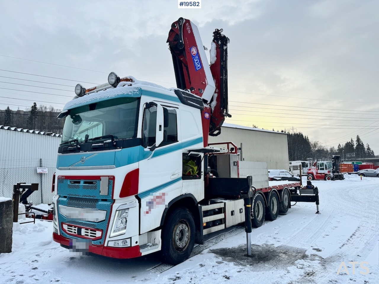 Volvo FH540 - Φορτηγό με γερανό, Φορτηγό με ανοιχτή καρότσα: φωτογραφία 1 Volvo FH540 - Φορτηγό με γερανό, Φορτηγό με ανοιχτή καρότσα: φωτογραφία 1