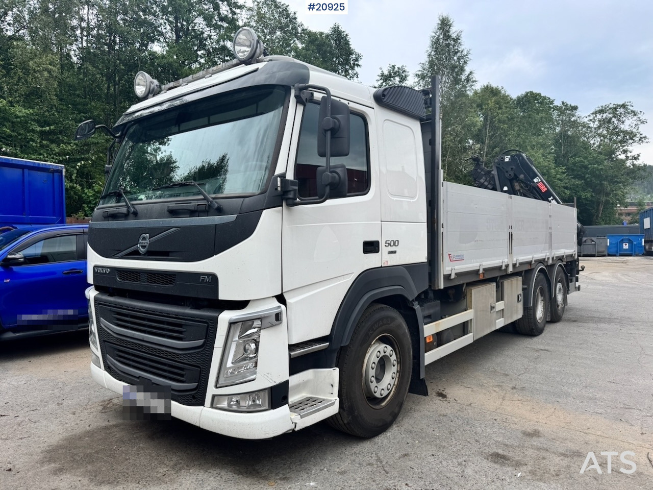 Volvo FM500 - Φορτηγό με ανοιχτή καρότσα, Φορτηγό με γερανό: φωτογραφία 1 Volvo FM500 - Φορτηγό με ανοιχτή καρότσα, Φορτηγό με γερανό: φωτογραφία 1