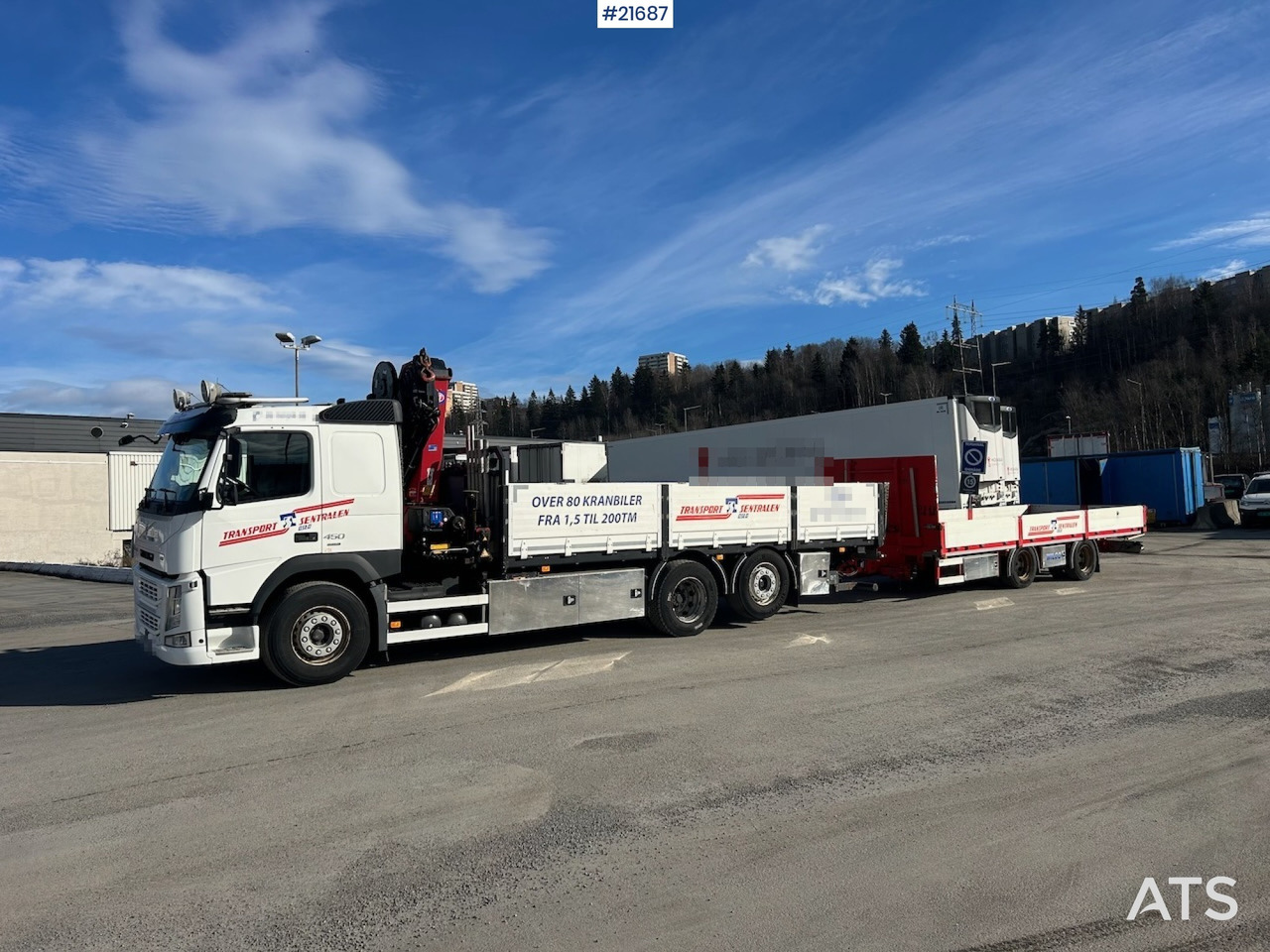 Volvo Volvo FM450 Kranbil m/ 21 t/m HMF kran og Løftelem. 194 000 km! - Φορτηγό με γερανό: φωτογραφία 2 Volvo Volvo FM450 Kranbil m/ 21 t/m HMF kran og Løftelem. 194 000 km! - Φορτηγό με γερανό: φωτογραφία 2