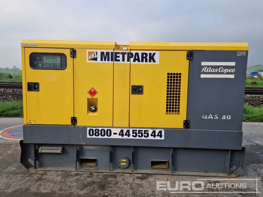 2017 Atlas Copco QAS80 ST3 - Βιομηχανική γεννήτρια: φωτογραφία 2 2017 Atlas Copco QAS80 ST3 - Βιομηχανική γεννήτρια: φωτογραφία 2