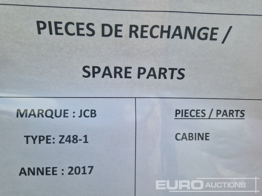Ανταλλακτικό για Εκσκαφέας Cabin to suit JCB Z48-1: φωτογραφία 8