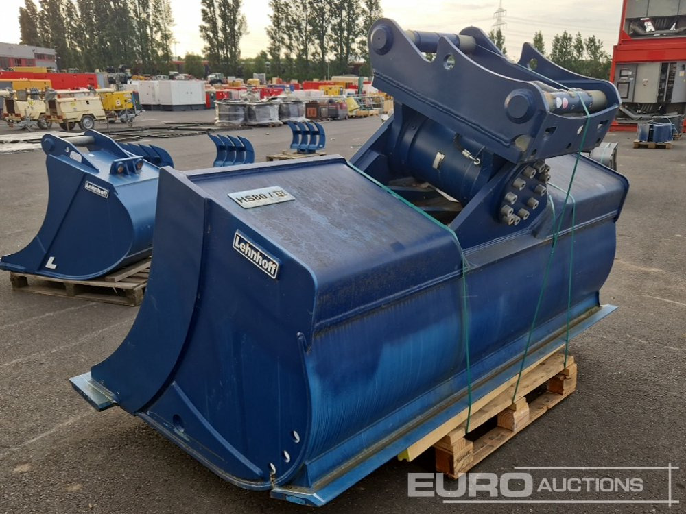 Lehnhoff Hydraulic Tilt Ditching Bucket, OilQuick OQ80 - Κουβας: φωτογραφία 2 Lehnhoff Hydraulic Tilt Ditching Bucket, OilQuick OQ80 - Κουβας: φωτογραφία 2