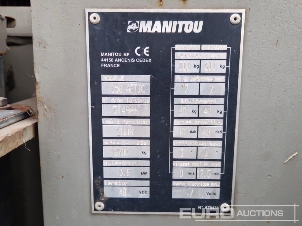 Πλατφόρμα εναέρια Manitou 150AETJC: φωτογραφία 30