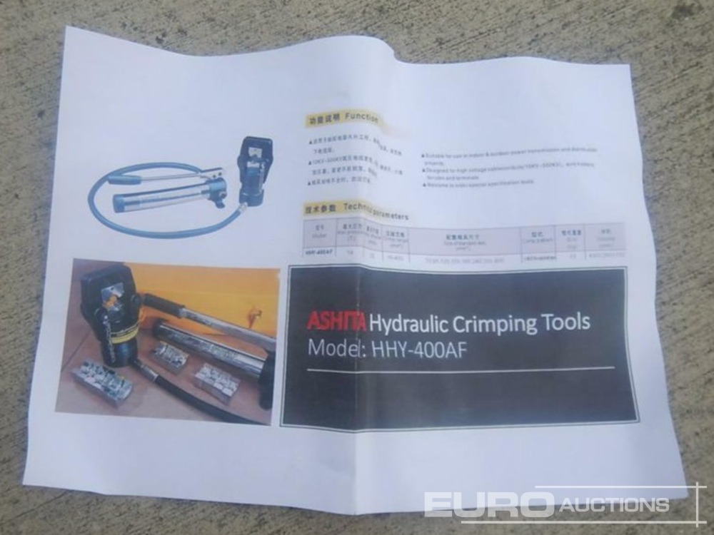 Unused Ashita HHY-400AF - Εξοπλισμού κατασκευών: φωτογραφία 5 Unused Ashita HHY-400AF - Εξοπλισμού κατασκευών: φωτογραφία 5
