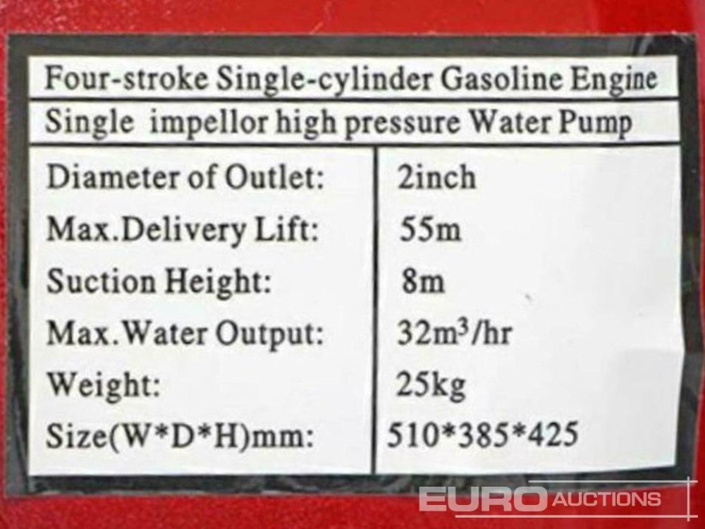 Αντλία νερού Unused Ashita LBHP20: φωτογραφία 28 Αντλία νερού Unused Ashita LBHP20: φωτογραφία 28