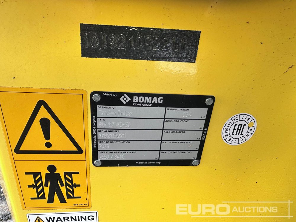 Unused Bomag BW151 AD-50 - Οδοστρωτήρας: φωτογραφία 2 Unused Bomag BW151 AD-50 - Οδοστρωτήρας: φωτογραφία 2