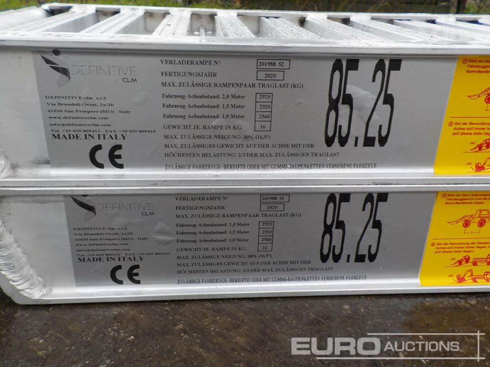 Unused CLM 85.25 Aluminium Loading Ramps (2of) 2920kg Capacity, 2500mm Length - Ράμπα φόρτωσης: φωτογραφία 5 Unused CLM 85.25 Aluminium Loading Ramps (2of) 2920kg Capacity, 2500mm Length - Ράμπα φόρτωσης: φωτογραφία 5