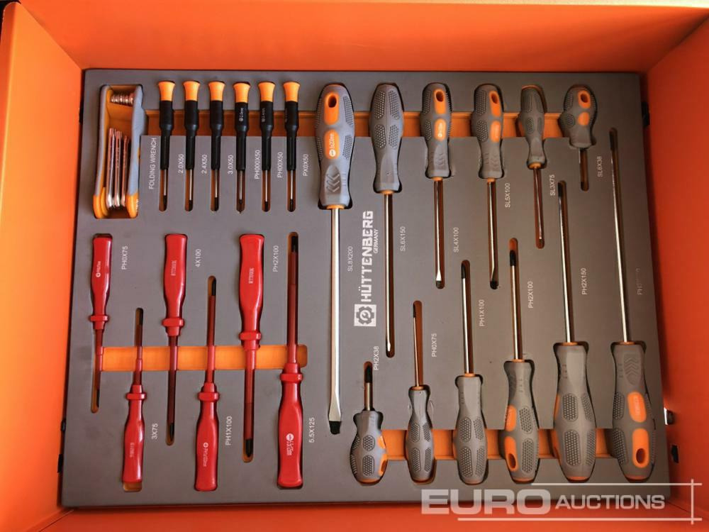 Εξοπλισμός γκαράζ Unused Hüttenberg Tool Trolley, 6 Drawers with Tools: φωτογραφία 7