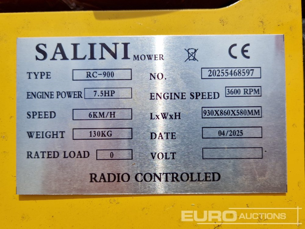 Καινούριο Χλοοκοπτικό Unused Salini RC-900: φωτογραφία 12
