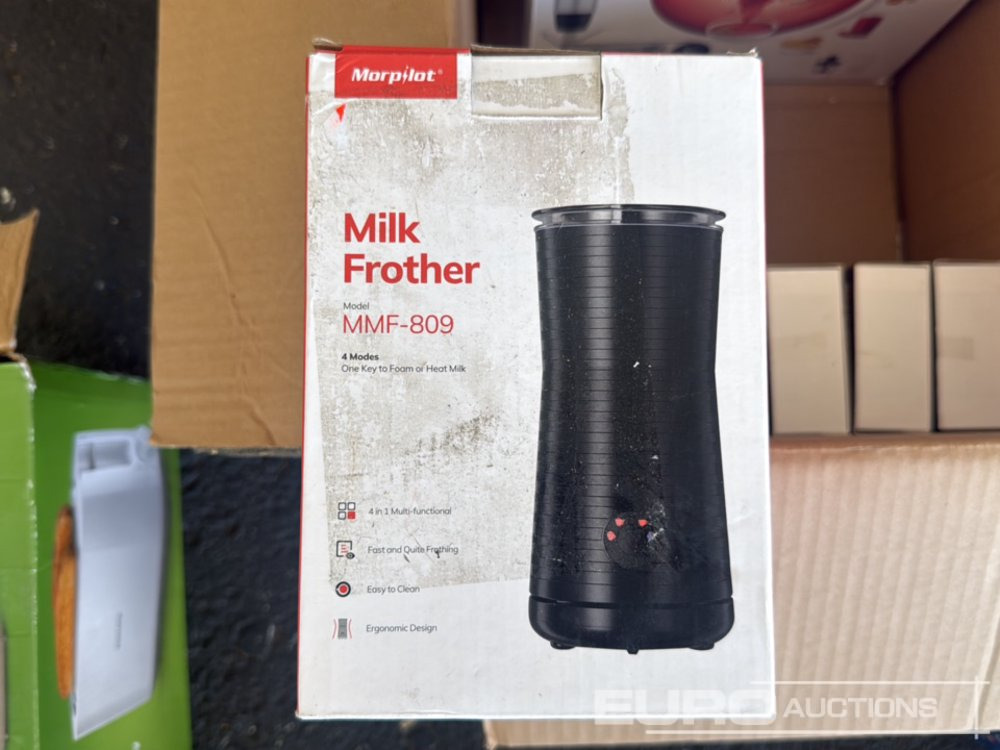 Εξοπλισμού κατασκευών Pallet of Toaster (2 of), Steam Iron, Aluminium Express Coffee Maker, Milk Frother, Mini Doorbell , Hand Blender: φωτογραφία 9