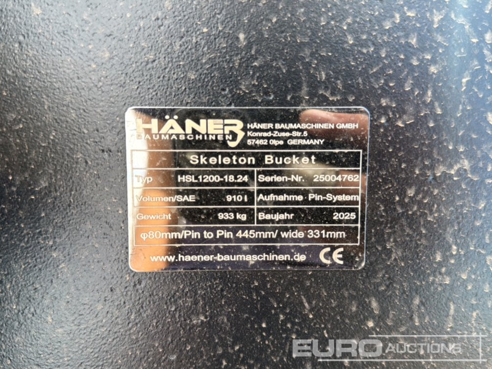 Unused 2025 Häner HSL1200-18.24 - Κουβας: φωτογραφία 5 Unused 2025 Häner HSL1200-18.24 - Κουβας: φωτογραφία 5