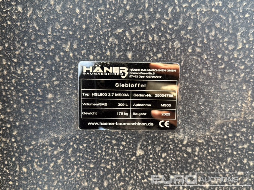 Unused 2025 Häner HSL800 3.7 MS03 - Κουβας: φωτογραφία 5 Unused 2025 Häner HSL800 3.7 MS03 - Κουβας: φωτογραφία 5