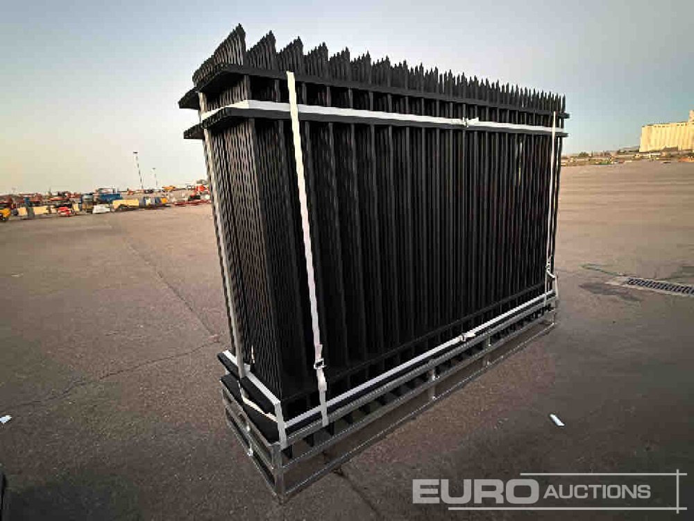 Unused 2025 KMY Industrial Iron Site Fence, Qty (20 of) Fence Panels, (20 of) Posts (W10XH6') Powder Coated Surface - Εργαλείο/ Εξοπλισμός: φωτογραφία 4 Unused 2025 KMY Industrial Iron Site Fence, Qty (20 of) Fence Panels, (20 of) Posts (W10XH6') Powder Coated Surface - Εργαλείο/ Εξοπλισμός: φωτογραφία 4