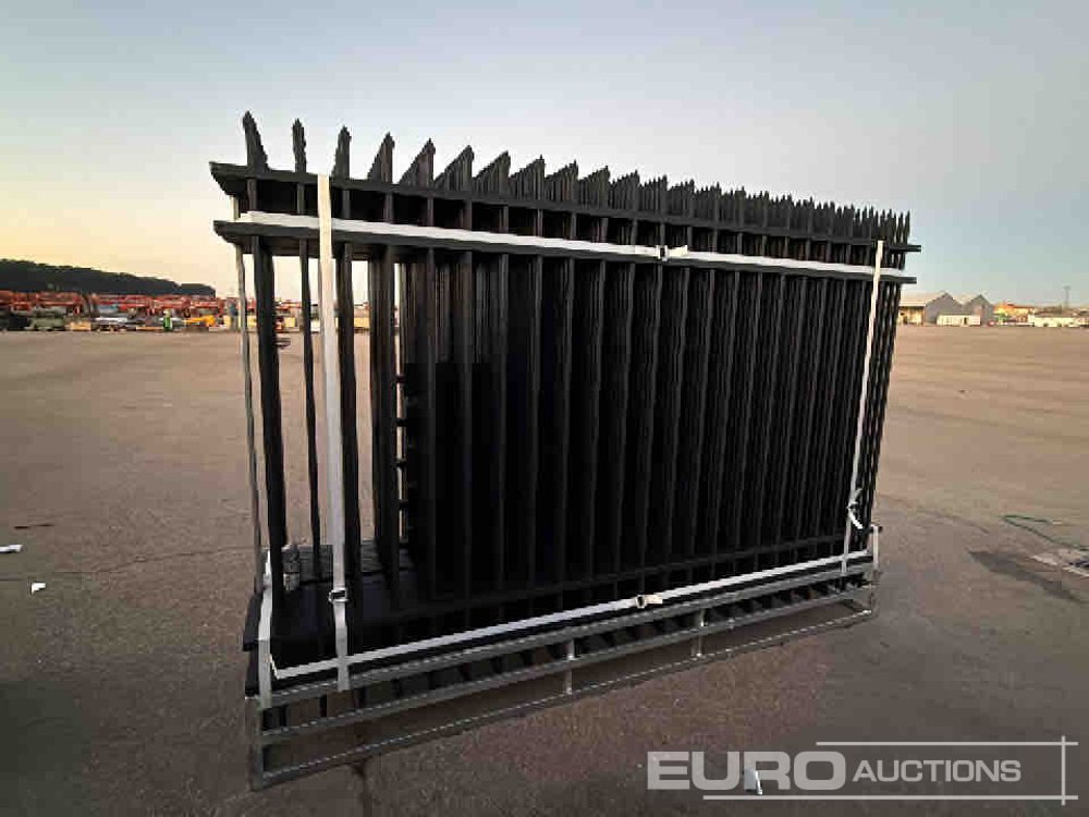 Unused 2025 KMY Industrial Iron Site Fence, Qty (20 of) Fence Panels, (20 of) Posts (W10XH6') Powder Coated Surface - Εργαλείο/ Εξοπλισμός: φωτογραφία 5 Unused 2025 KMY Industrial Iron Site Fence, Qty (20 of) Fence Panels, (20 of) Posts (W10XH6') Powder Coated Surface - Εργαλείο/ Εξοπλισμός: φωτογραφία 5