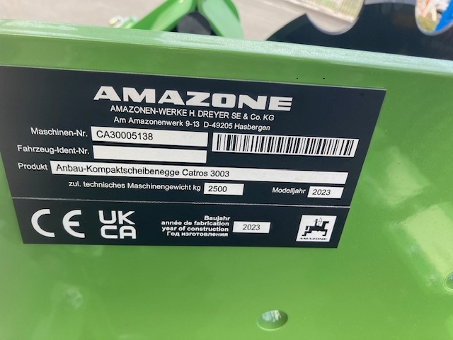 Amazone Catros 3003 - Δισκοσβάρνα: φωτογραφία 4 Amazone Catros 3003 - Δισκοσβάρνα: φωτογραφία 4