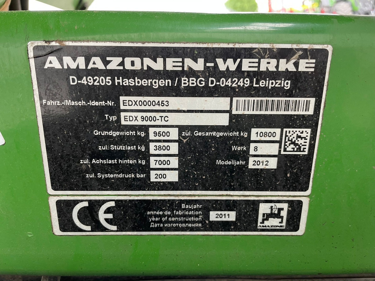 Amazone EDX 9000-TC - Σπαρτική μηχανή: φωτογραφία 2 Amazone EDX 9000-TC - Σπαρτική μηχανή: φωτογραφία 2