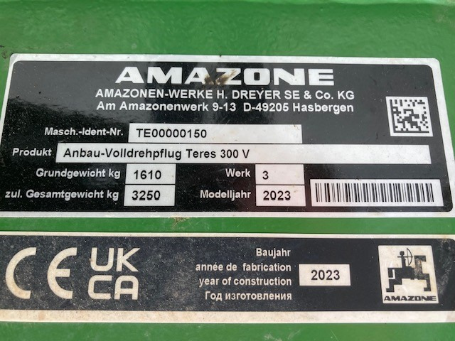 Amazone Teres 300 V 5 0 100 - Άροτρο: φωτογραφία 2 Amazone Teres 300 V 5 0 100 - Άροτρο: φωτογραφία 2