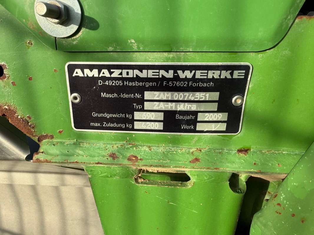 Amazone ZAM-Ultra 4200 Profis Hydro - Ψεκαστικό: φωτογραφία 5 Amazone ZAM-Ultra 4200 Profis Hydro - Ψεκαστικό: φωτογραφία 5
