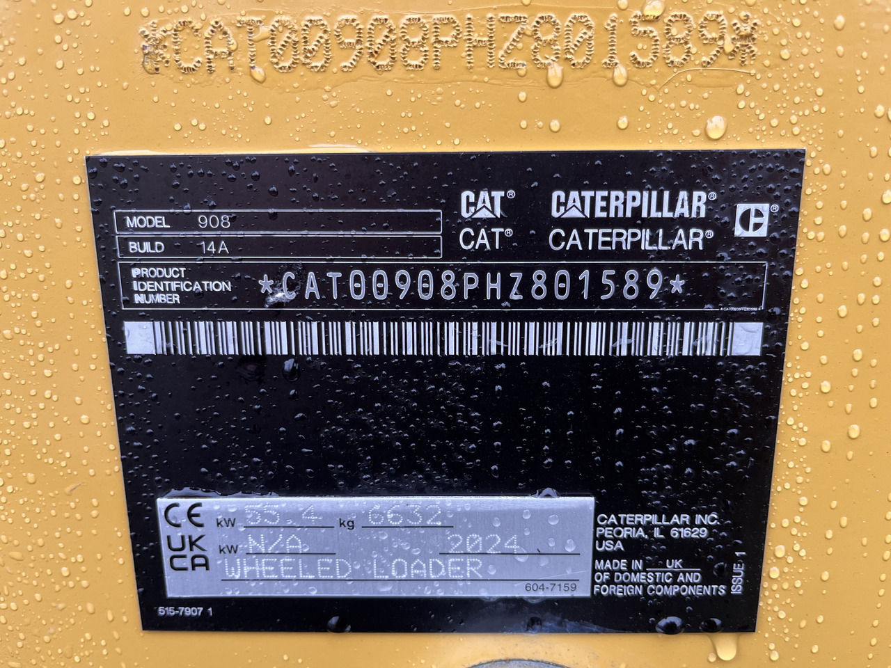 Caterpillar Radlader 908HL-14A - Ελαστιχοφόρος φορτωτής: φωτογραφία 2 Caterpillar Radlader 908HL-14A - Ελαστιχοφόρος φορτωτής: φωτογραφία 2