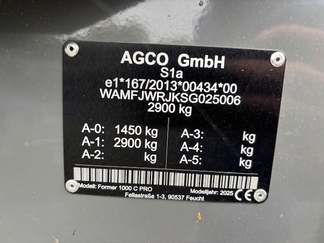 Fendt Former 1000 C PRO - Χορτοσυλλέκτης: φωτογραφία 2 Fendt Former 1000 C PRO - Χορτοσυλλέκτης: φωτογραφία 2
