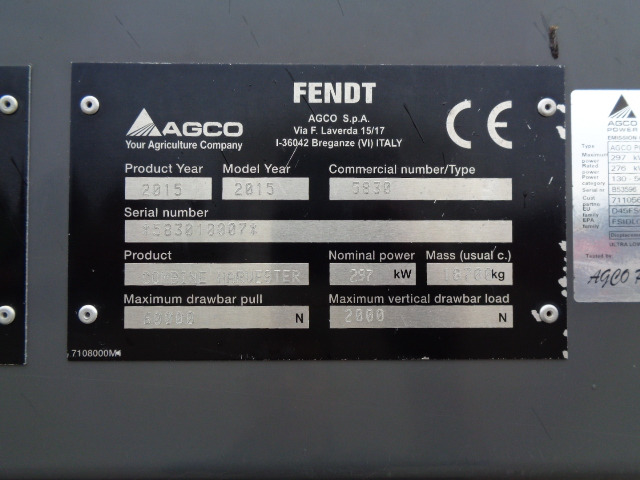 Fendt Mähdrescher 8410 P - Θεριζοαλωνιστική μηχανή: φωτογραφία 2 Fendt Mähdrescher 8410 P - Θεριζοαλωνιστική μηχανή: φωτογραφία 2