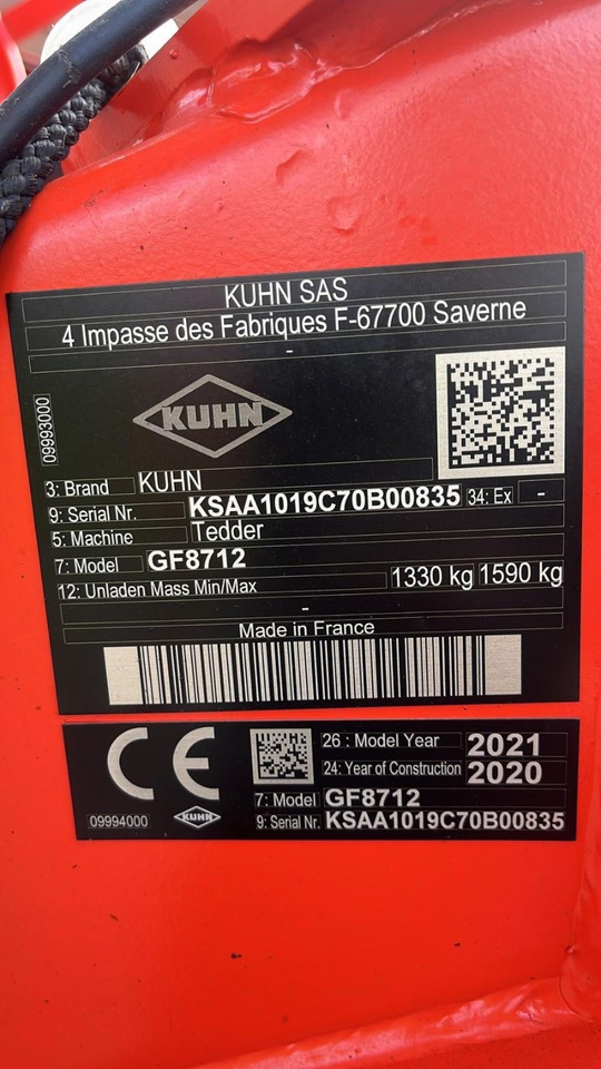 Kuhn GF8712 - Χορτοσυλλέκτης: φωτογραφία 2 Kuhn GF8712 - Χορτοσυλλέκτης: φωτογραφία 2