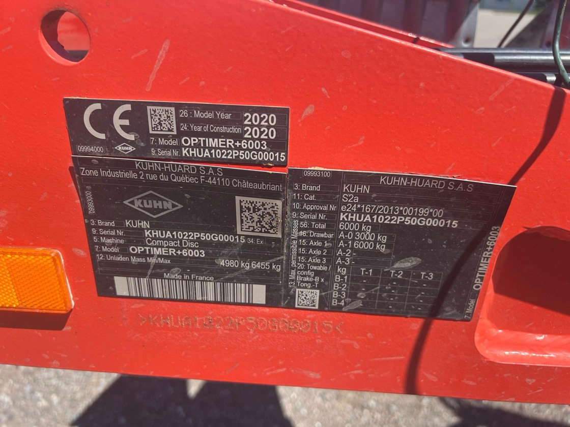 Kuhn Optimer 6003 - Σβάρνα: φωτογραφία 2 Kuhn Optimer 6003 - Σβάρνα: φωτογραφία 2